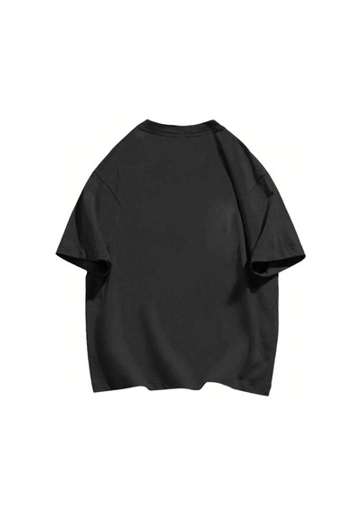 Lonely Bear Süprem T-shirt - Siyah Baskılı Oversize Bisiklet Yaka Tişört Siyah-76378 Lonely Bear Süprem T-shirt - Siyah Baskılı Oversize Bisiklet Yaka Tişört Siyah-76378