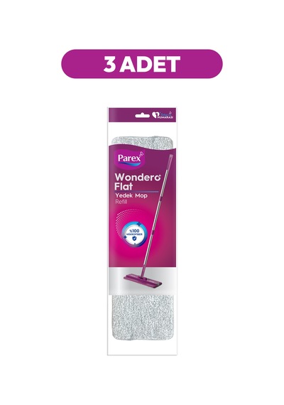 Wondero Flat Yedek Mop Refil Üçlü Paket