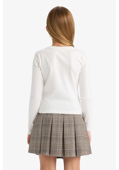 Defacto Kız Çocuk Okula Dönüş Slim Fit Dar Kesim Bisiklet Yaka Slogan Baskılı Fitilli Kaşkorse Uzun Kollu Tişört C7465a825auer77 Ekru Defacto Kız Çocuk Okula Dönüş Slim Fit Dar Kesim Bisiklet Yaka Slogan Baskılı Fitilli Kaşkorse Uzun Kollu Tişört C7465a825auer77 Ekru