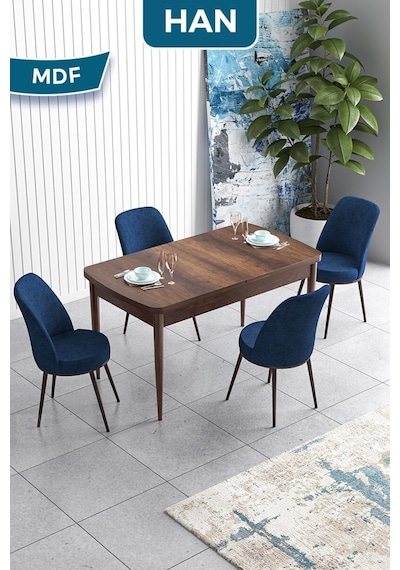 Canisa Han Serisi, 70x114 Açılabilir Mdf Masa Takımı,barok Ahşap Desen Masa, 4 Lacivert Sandalye Masa Barok Ahşap Sandalyeler Lacivert Canisa Han Serisi, 70x114 Açılabilir Mdf Masa Takımı,barok Ahşap Desen Masa, 4 Lacivert Sandalye Masa Barok Ahşap Sandalyeler Lacivert
