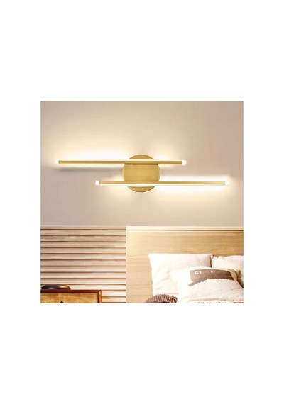 Dilek Modern Tasarım Eskitme Renk Gün Işığı Ledli Banyo - Mutfak - Salon Ledli Duvar 2 Li Aplik Eskitme Eskitme