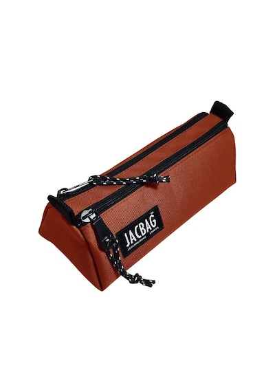 Jacbag Dual Prime İki Bölmeli Üçgen Kiremit Kız Çocuk Kalem Çantası Çok RENKLİ