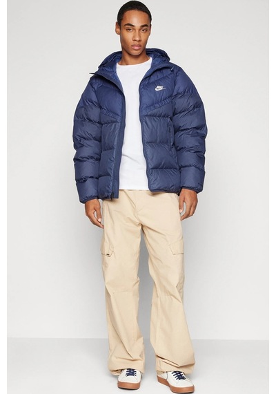 Nike Stormfit Primaloft Synthetic Fit Jacket Rahat Kalıp Kapüşonlu Mont Lacivert Lacivert