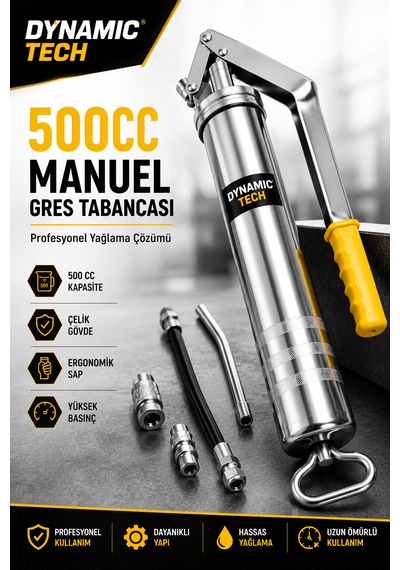Profesyonel Yüksek Basınçlı Gres Yağ Pompası 500 Cc