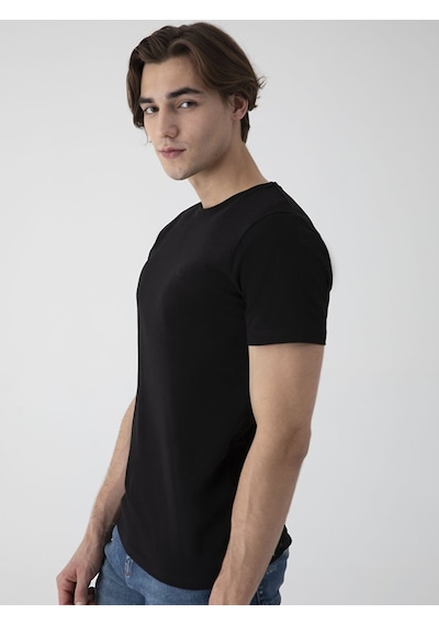 Ltb Basic Slim Fit Erkek T-Shırt Siyah 012248451560033 - 200 Siyah