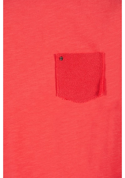 Erkek Basic Slim Fit Yuvarlak Yaka Kısa Kollu T-shirt Gül Kurusu Gül Kurusu