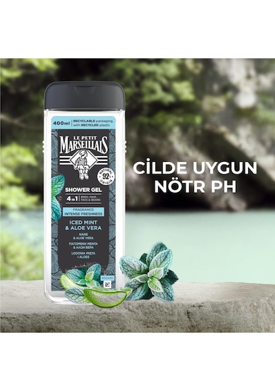 Le Petit Marseillais Men Nane Ve Aloe Vera Duş Jeli 400 Ml