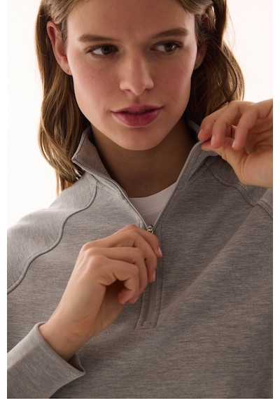 Penti Gri Modal Yarım Fermuarlı Sweatshirt