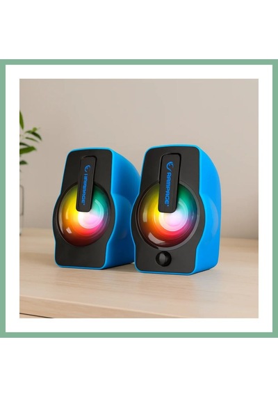 Bşkvirgo Usb Rgb Işıklı 1+1 6w Multimedya Hoparlör Seti Bsk2026