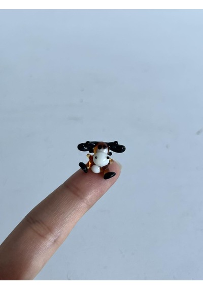 El Yapımı Mini Murano Cam Geyik Biblo A122-02