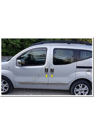 Markadan Fiat Fiorino Krom Kapı Kolu 2008 Sonrası 4 Kapı 8 Parça