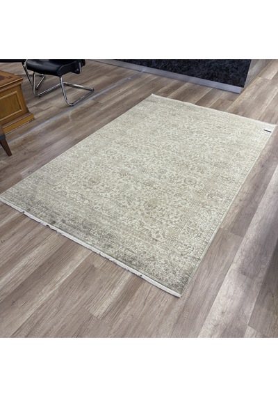 Hoom Rugs Overdye Ovr06 Krem Bej Doğal Bambu & Viskon Modern Salon Halısı Krem Bej