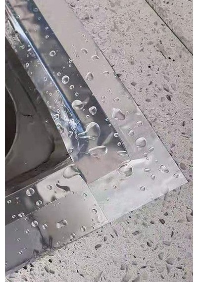 Thentech Su Geçirmez Yüksek Isıya Dayanıklı Alüminyum Bant Lavabo Ocak Kenarı Bant 5mt Güçlü Bant