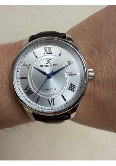 Daniel Klein Klasik Kahverengi Deri Kordonlu Beyaz Kadranlı 41 Mm Erkek Kol Saati Dk.1.14051 Altın