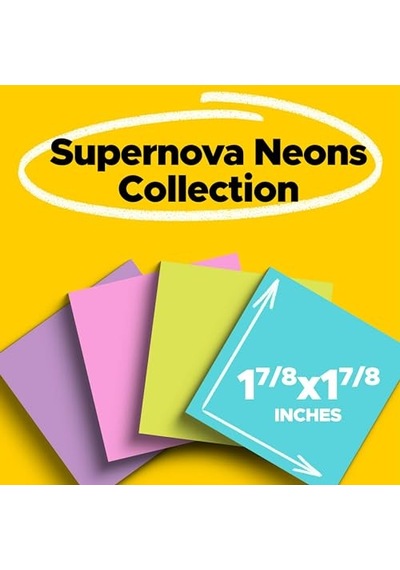Post-it Süper Yapışkan Notlar, 8 Yapışkan Not Defteri, 4,8 X 4,8 Cm, Okul Malzemeleri, Ofis Ürünleri Sku: Smgstk37a4189490