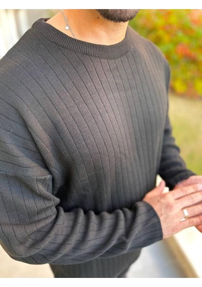 Uzun Sweatshirt Kollu Tişört Fitilli Örme Triko Yumuşak Dokulu Tüylenmez Pamuklu Kazak Ekru Uzun Sweatshirt Kollu Tişört Fitilli Örme Triko Yumuşak Dokulu Tüylenmez Pamuklu Kazak Ekru