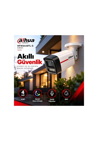 4mp 2.8mm Wizcolor Dahili Mikrofonlu Poe Ip Bullet Kamera
