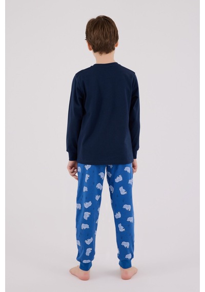 Rolypoly Erkek Çocuk Lacivert Pijama Takımı 5274-48642 Lacivert