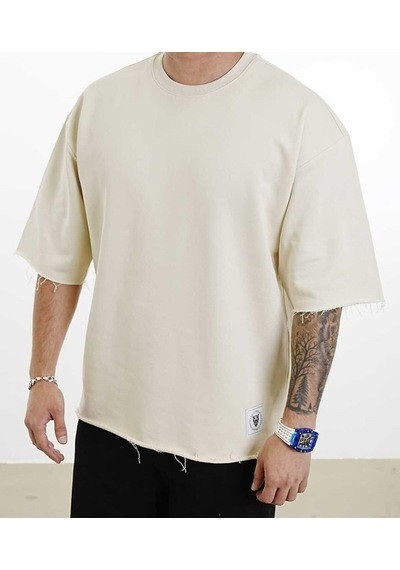 Bej Oversize Tshirt Bej