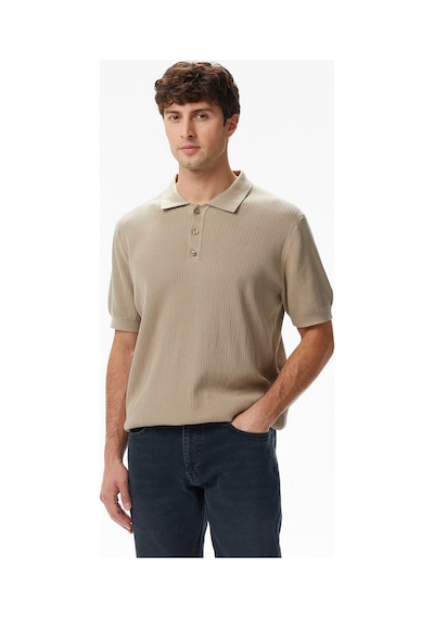 Nautica Erkek Bej Regular Fit Kısa Kollu Triko Düz S55110t Bej