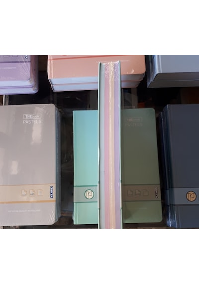 Gıpta Defter Kareli 400 20x28 Ebat Sert Kapak Kenarı Ön Kenar 4 Renk