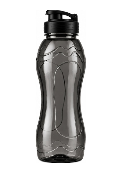 750 Ml Sert Plastik Su Matarası Kilitli Kapaklı, Bpa Free Su Şişesi 3 Renk Seçeneği İle Siyah