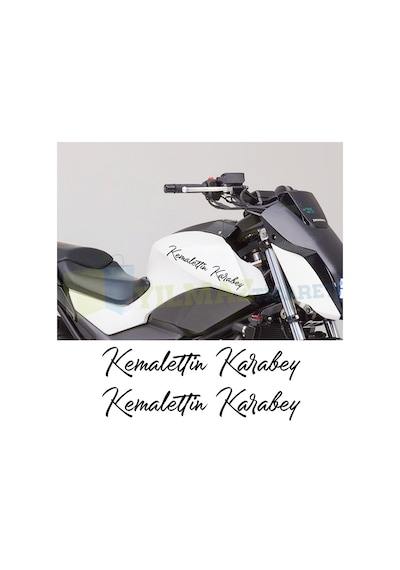 Size Kişiye Özel Isim Imzası Oto Sticker Ad Soyad Motosiklet 2 Ad