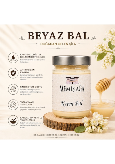 Memiş Ağa Beyaz Krem Balı 360 G