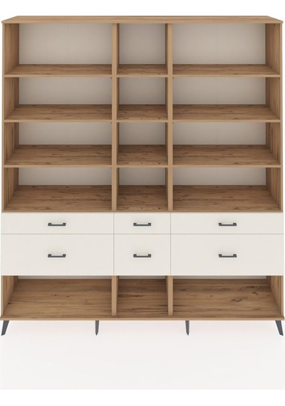 Hyperion Dolap 12 Raflı 6 Çekmeceli 220x44x243 Çam-çam/aytaşı Atlas Çam/aytası Hyperion Dolap 12 Raflı 6 Çekmeceli 220x44x243 Çam-çam/aytaşı Atlas Çam/aytası