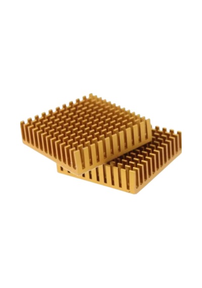 Peltier Uyumlu Alüminyum 4x4cm Soğutucu Gold Renk Diğer