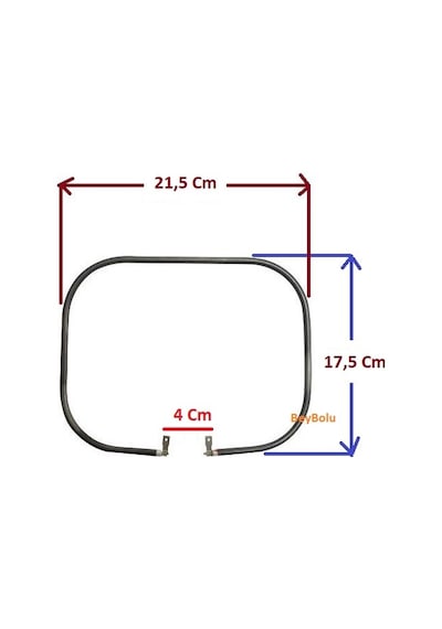 Sinbo 800 Watt Tost Makinesi Rezistans ,115 Volt - Sinbo Tost Rezistansı 21,5 X 17,5 Cm