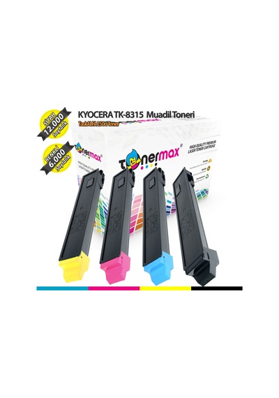 Tonerturk Kyocera Tk-8315 Cmyk Set Uyumlu Toneri/ Taskalfa 2550Ci