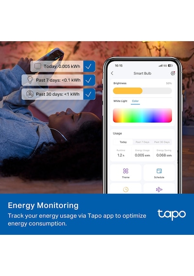Tp-lınk Tapo L430c Akıllı Wi-fi Mum Ampul Çok Renkli - E14