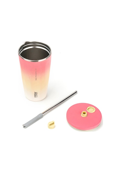 Tyeso Candy Tumbler Vakumlu Paslanmaz Çelik Termos 600 Ml-Siyah