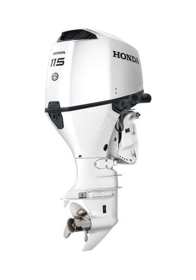 Honda Bf 115 J Lru Beyaz Uzun Şaft Marşlı Trimli Direksiyonlu Mekanik Kumanda Kolu Deniz Motoru