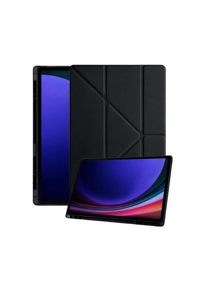 Samsung Uyumlu Galaxy Tab A11 Kalemlikli Mars Tablet Kılıfı - Siyah Kılıf