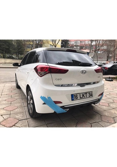 Hyundai i20 Egzoz Görünümlü Difüzör (Plastik)