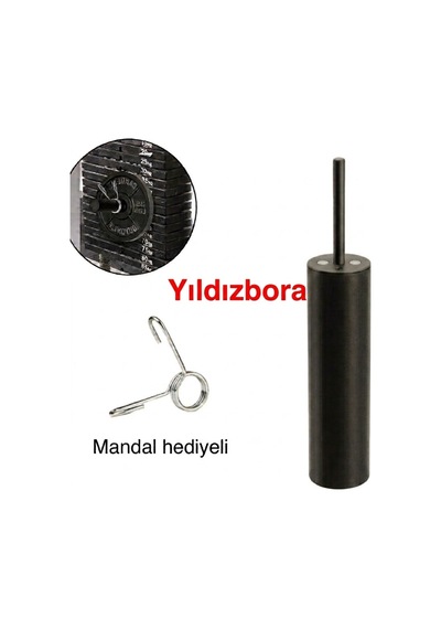 Manyetikli Ağırlık Ekleme Pimi Spor Salonu Güçlü Kullanım 8 Mm Uç Ve 48 Mm Bar Siyah - 908735356 Siyah