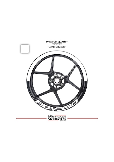 Honda Adv 350 Jant Şeridi Yarım Jant Kaplama & Adv 350 Yazı Sticker Seti 92932047