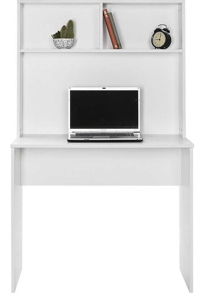 White Raflı Çalışma Masası-mat Beyaz 90x148x52 Cm Gxyxd