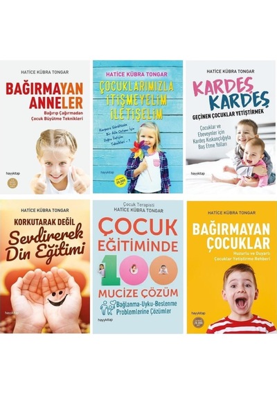 Hatice Kübra Tongar Mutlu Çocuk Mutlu Aile Seti 6 Kitap Takım