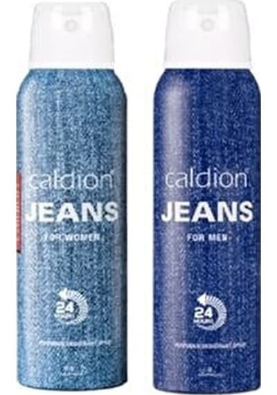 Caldion Jeans Erkek Sprey Deodorant 150 ML + Caldion Jeans Kadın Sprey Deodorant 150 ML