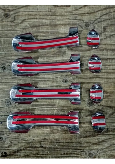 Ford Connect Krom Kapı Kolu 2002-2014 4 Kapı Paslanmaz Çelik