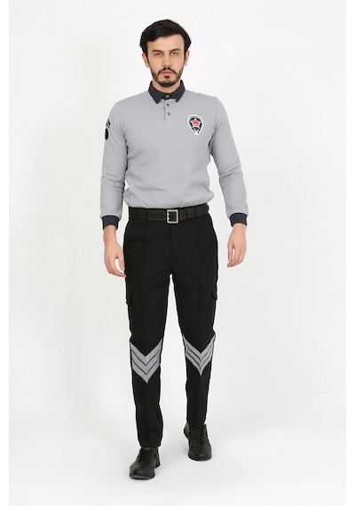 Yeni Tip Termo Likra Pantolon İçi Polarlı Kışlık Siyah Güvenlik Unisex Pantolon Ripstop Kışlık İçi Polarlı