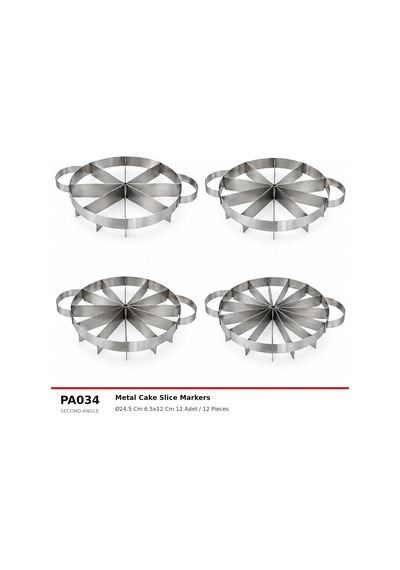 Fida Paslanmaz Metal Pasta Kesici - 12 Inox
