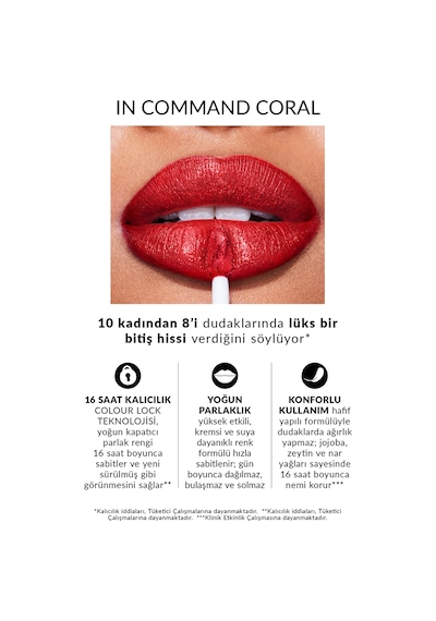 Power Stay Kremsi Vinyl Likit Ruj - In Command Coral 0