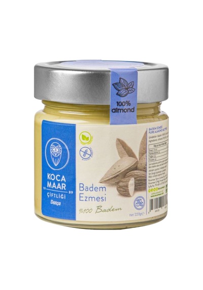 Kocamaar Çiftliği Badem Ezmesi 220g - %100 Yerli, Katkısız Ve Uzun Ömürlü 6'li Avantaj Paketi - Tarı