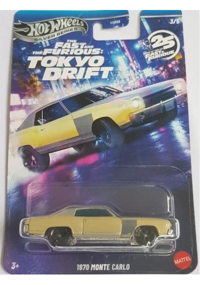 Hot Wheels 2025 Silver Fast & Furious Tokyo Drift 1970 Monte Carlo Hnr88 Jkx07 Çok Renkli
