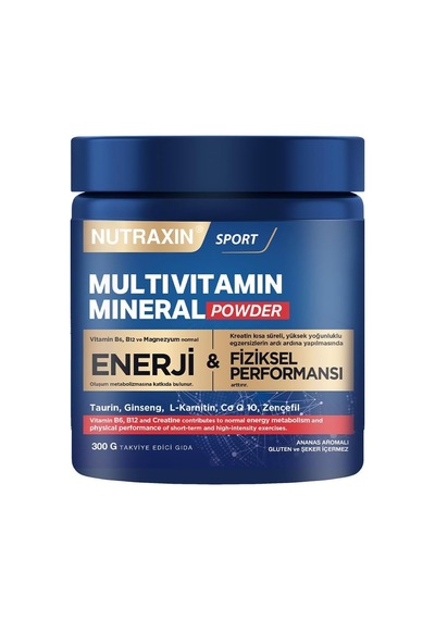 Multivitamin Mineral Complex 12 Temel Mineral İçeren Günlük Destek 300g Vegan Şekersiz Ve Glutensiz