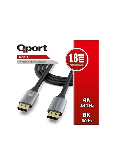 Qport Q-dp14 1.4v Dısplay Kablo 1.8mt